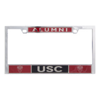 USC Trojans Chrome Shield Alumni License Plate Frame